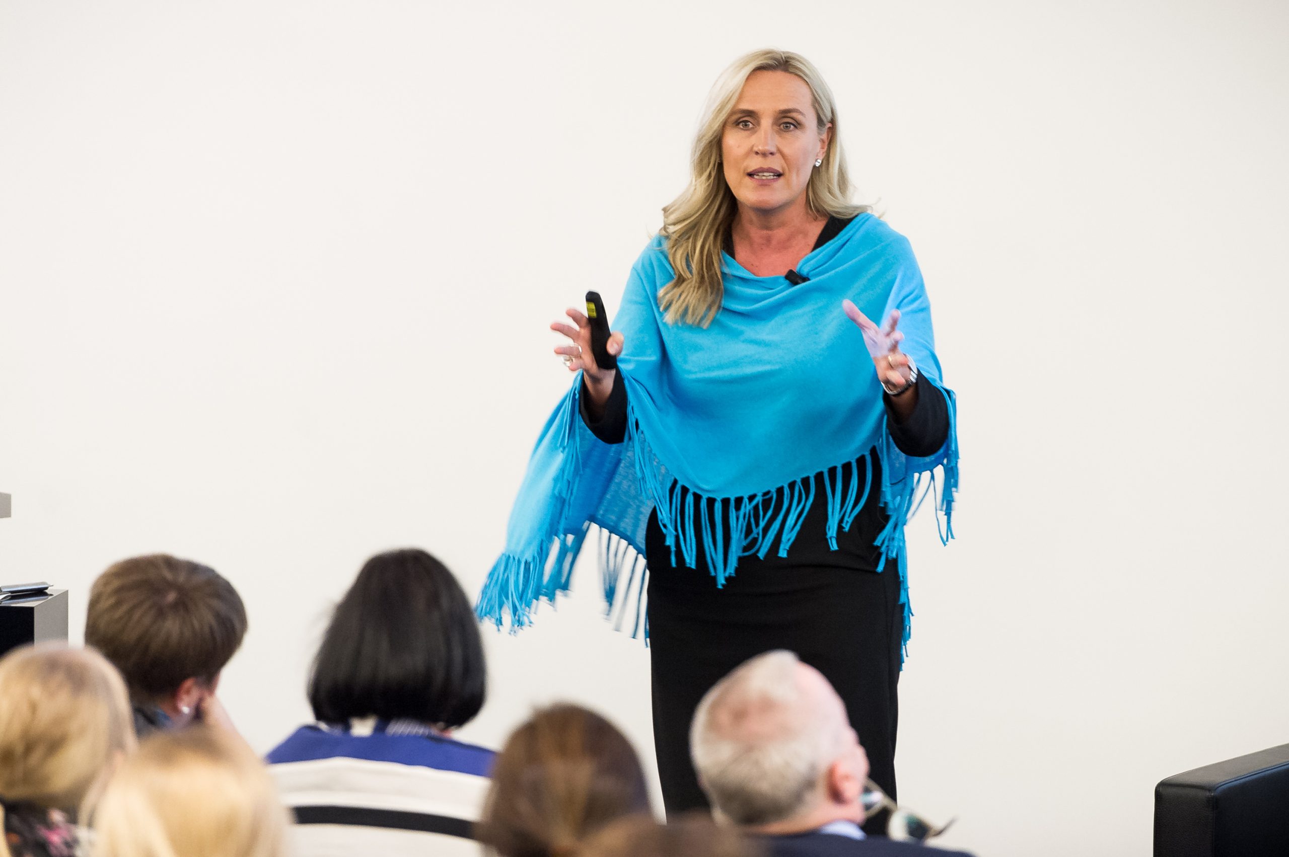 Photo of Iris Bohnet speaking to an audience