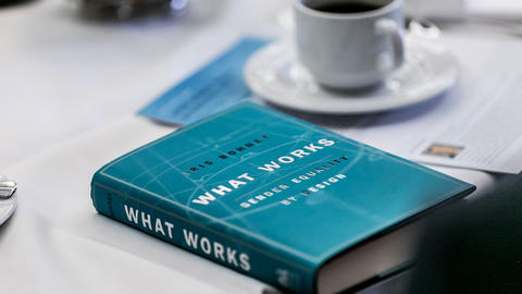 Copy of What Works book on a table 
